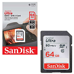 SD 64Gb SanDisk Class 10 Ultra UHS-I (80 Mb/s)