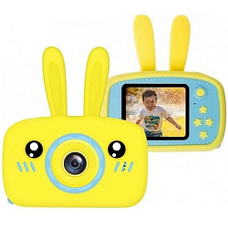 Фотоаппарат детский Hi Deer ЗАЯЦ с силиконовым чехлом , жёлтый