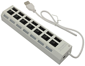 USB-Хаб SMARTBUY SBHA-7207-W, белый, 7 портов