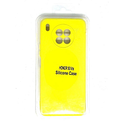 Задняя накладка SILICONE case NEW для Honor 50 Lite жёлтый