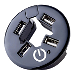 USB-Хаб PERFEO (PF-H029 Black) чёрный, 4 порта