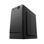 Корпус HIPER Office M5833 Black (ATX, 0.35MM SGCC, 2xUSB2.0 +Audio, PSU HPT-400(OEM), peak 400W, Passive PFC, 80mm fan, power cord)