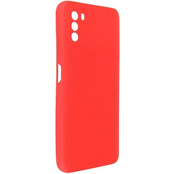 Задняя накладка PERO LIQUID SILICONE для Xiaomi POCO M3 Pro красный
