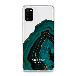 Задняя накладка GRESSO для Samsung Galaxy A31 (2020). Коллекция "Drama Queen". Модель "Green Agate".