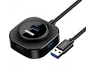 USB-Хаб EARLDOM ET-HUB06, 4 порта, 1USB, чёрный