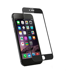 Противоударное стекло NONAME для iPhone 5/5S/SE, OG PREMIUM, черное, полный клей, в техпаке