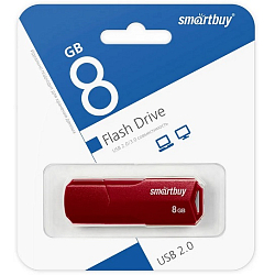 USB  8Gb SmartBuy Clue бордовый