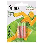 Аккумулятор MIREX R03 1000mAh BL-2, Recharge (2/20/100)