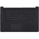 Клавиатура (топ-панель) для ноутбука HP 17-BY 17-CA черная с черным топкейсом