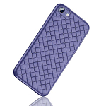 Силиконовый чехол FINITY для iPhone 6/6S (4.7) плетение синий (Wicker)