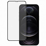 Противоударное стекло 2.5D MIETUBL для iPhone 12 PRO MAX, полный клей, чёрный
