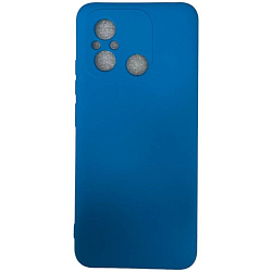 Задняя накладка SILICONE COVER Soft Matte для Xiaomi Redmi 12C Синий