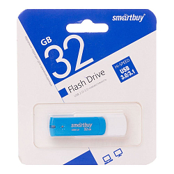USB 32Gb Smart Buy Diamond синий, USB 3.0