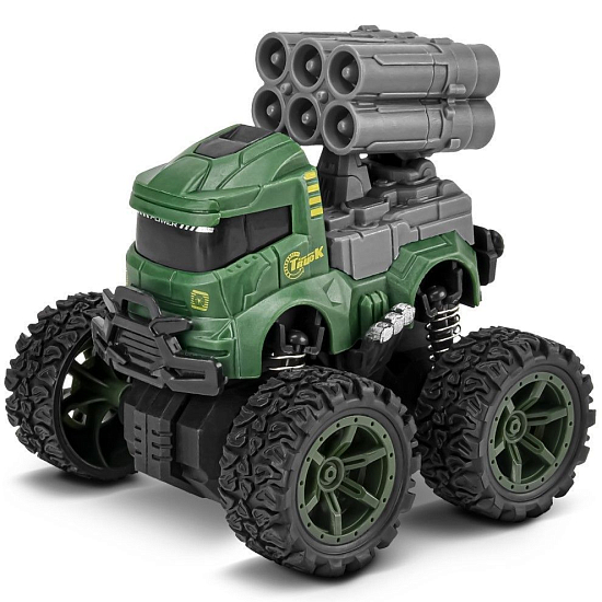 Машинка Handers "Большие колёса: Военная техника" (9 см, вращ. на зад. колёсах, в ассорт.)