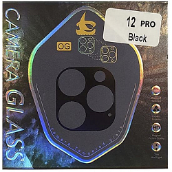 Противоударное стекло NONAME для камеры iPhone 12 Pro (6.1) (черный)