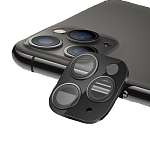 Противоударное стекло FUMIKO для камеры iPhone 11 Pro Max черная рамка