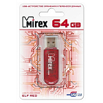 USB 64Gb MIREX ELF красный (ecopack)