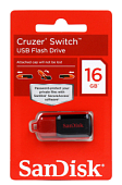 USB 16Gb SanDisk Z52 Cruzer Switch Black/Red
