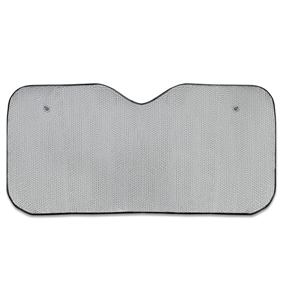 Шторка солнцезащитная на лобовое стекло 150 х 80 см SILVER односторонняя фольга