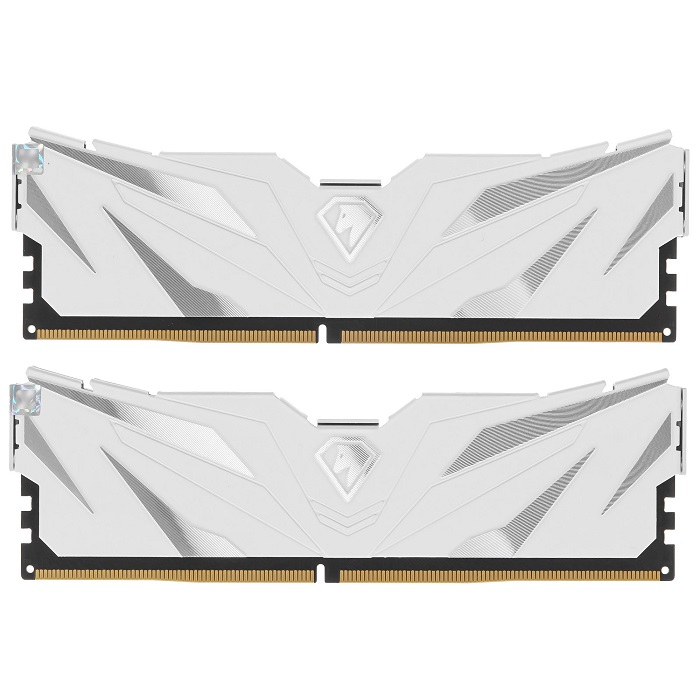 Оперативная память DDR4 16Gb (2x8GB) NETAC 3200MHz, CL16, DIMM, с радиатором, белый (NTSSD4P32DP-16W)