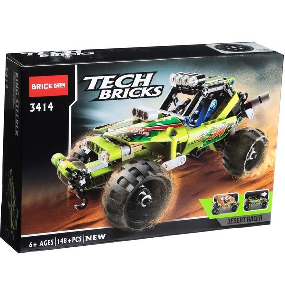 Конструктор с инерционным механизмом «Джип-Ралли», 148 деталей