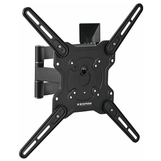 Кронштейн КROMAX OPTIMA-406 grey, 22"-65", max 40 кг, настенный, 5 ст свободы, наклон +5°-15°, поворот 180°, от стены 6