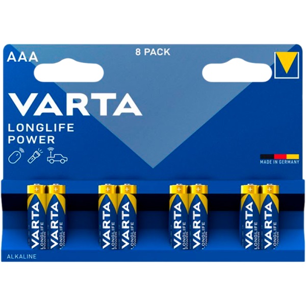 Элемент питания VARTA LR03 LONGLIFE POWER (High Energy) BL-8 (8/160)