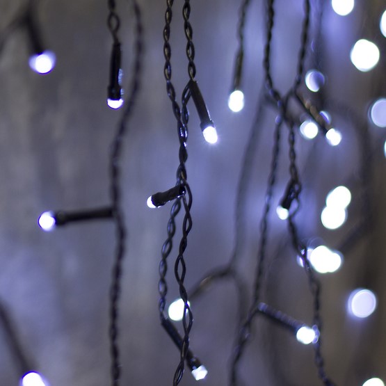 Гирлянда "Бахрома", 3 х 0.5 м, свечение белое, 8 режимов