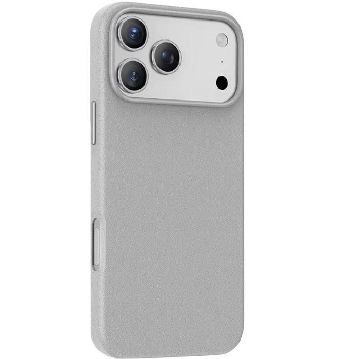 Задняя накладка KEEPHONE PEEKABOO LEATHER MAGSAFE CASE для iPhone 17 PRO (TITAN)