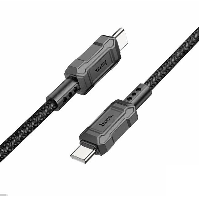 Кабель Type-C <--> Type-C  1.0м HOCO X94 Leader, черный, 60Вт