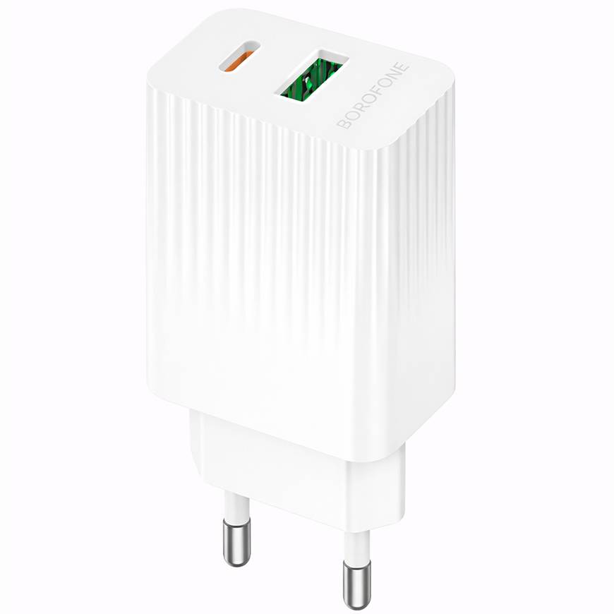 Сетевое ЗУ 1USB/1Type-C BOROFONE BAS76A White, PD30W