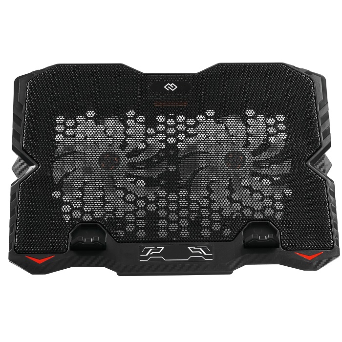 Подставка для ноутбука Digma D-NCP150-2 15.6"360x260x27мм 38дБ 2xUSB 2x 120ммFAN 650г металл/пластик черный