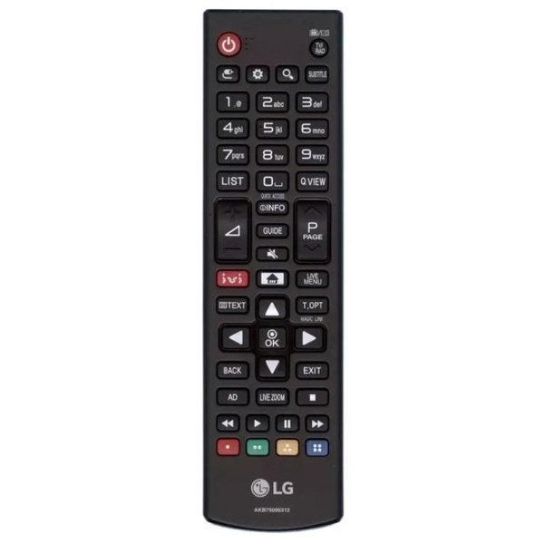 Пульт для TV LG AKB75095312 ic lcd tv с кнопкой " ivi "