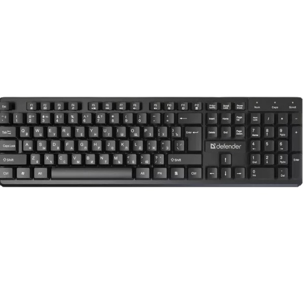Клавиатура DEFENDER Elemental HB-239 RU, черная