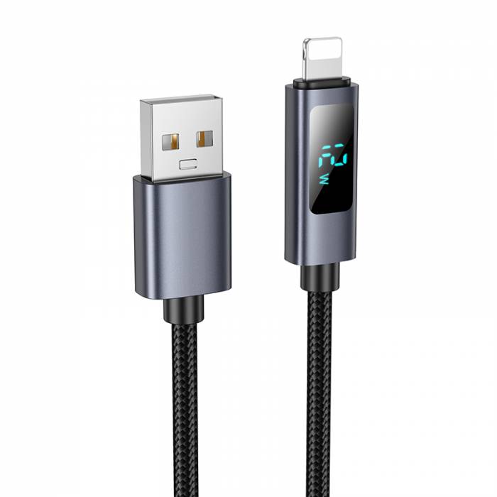 Кабель USB <--> Lightning  1.0м HOCO X112 Favor Black