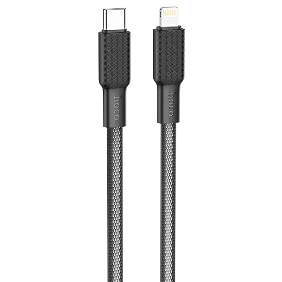 Кабель Lightning <--> Type-C 1.0м HOCO X69 Black White