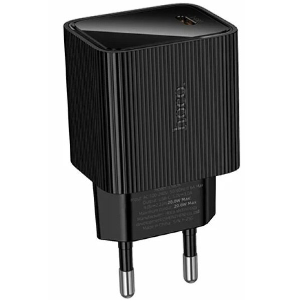 Сетевое ЗУ 1Type-C 3A HOCO CS82A Black PD20W