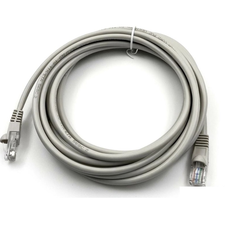 Патч-корд 10.0м Buro 5e RJ-45 серый