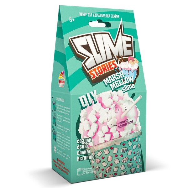Набор для опытов и экспериментов «Slime Stories. Marshmellow» серия «Юный химик»