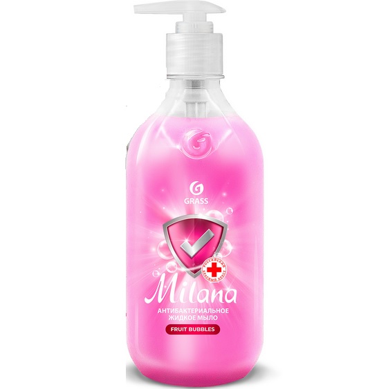 Жидкое мыло антибактериальное GRASS Milana Kids Fruit bubbles (флакон 500мл) 125347