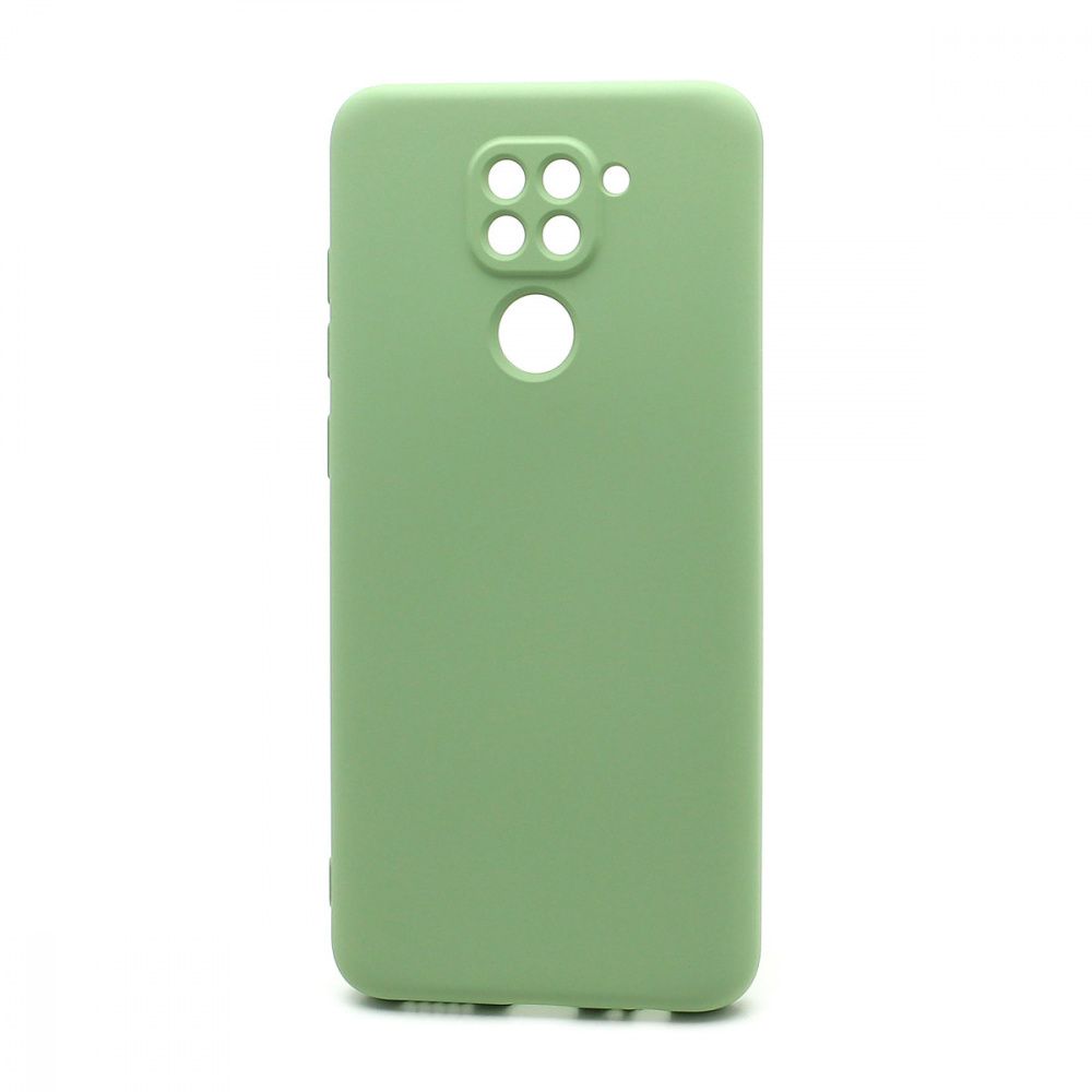 Силиконовый чехол SILICONE CASE New ERA для Xiaomi Redmi Note 9 зеленый