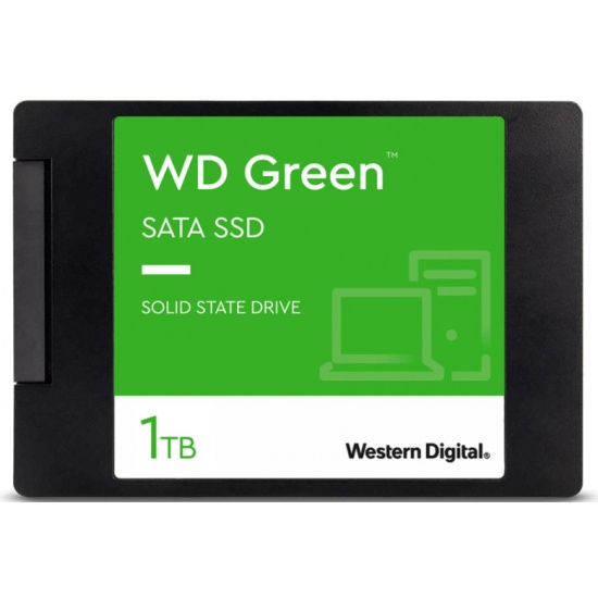 Накопитель SSD 2.5" 1Tb WD Green 3D NAND WDS100T3G0A SATA-III (TLC) R/W 545/385MB/s