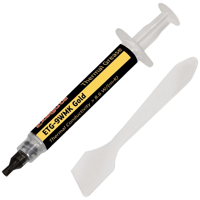 Термопаста EXEGATE ETG-9WMK Gold, шприц с лопаткой, 2г