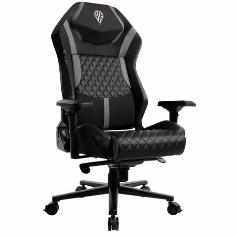 Кресло BRABIX PREMIUM Core GM-160, мультиблок, 4D подлокотники, литой поролон, черное/серое, 532952