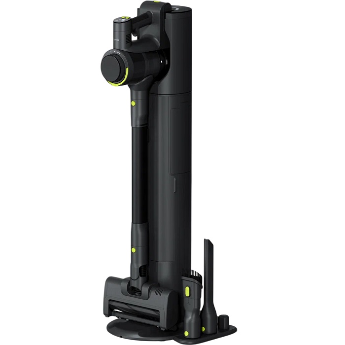 Пылесос со станцией самоочистки Tuvio TVC07S (мощность всасывания 220Вт, BLDC-мотор, Яндекс Фабрика) черный