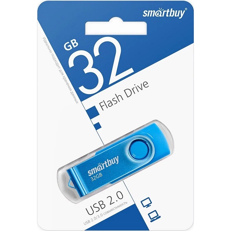 USB 32Gb SMARTBUY Twist синий