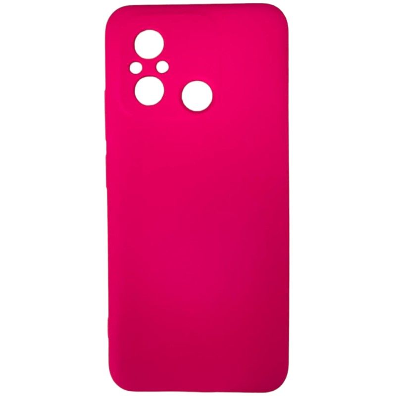 Задняя накладка SILICONE COVER для Xiaomi Redmi 12C 4G №10 Фуксия