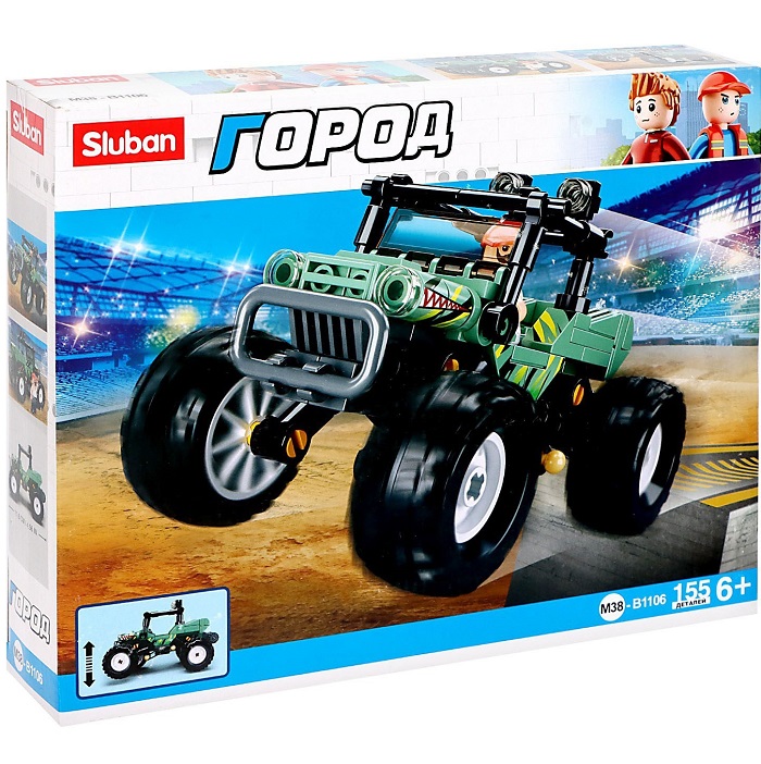 Конструктор внедорожник «Бигфут» Sluban Город, 155 деталей, 6+