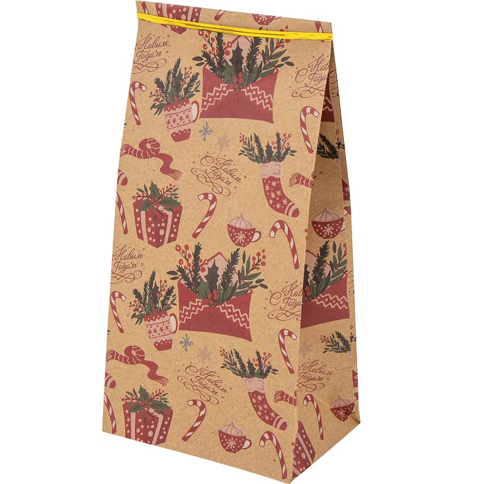 Пакет подарочный КОМПЛЕКТ 12х8х25см "Паттерн №2"592123