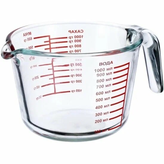 Кувшин мерный 1л REGENT Linea Franco 93-FR-MR-02-1000, стекло